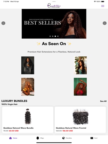 Bossette Hair iPad screenshot