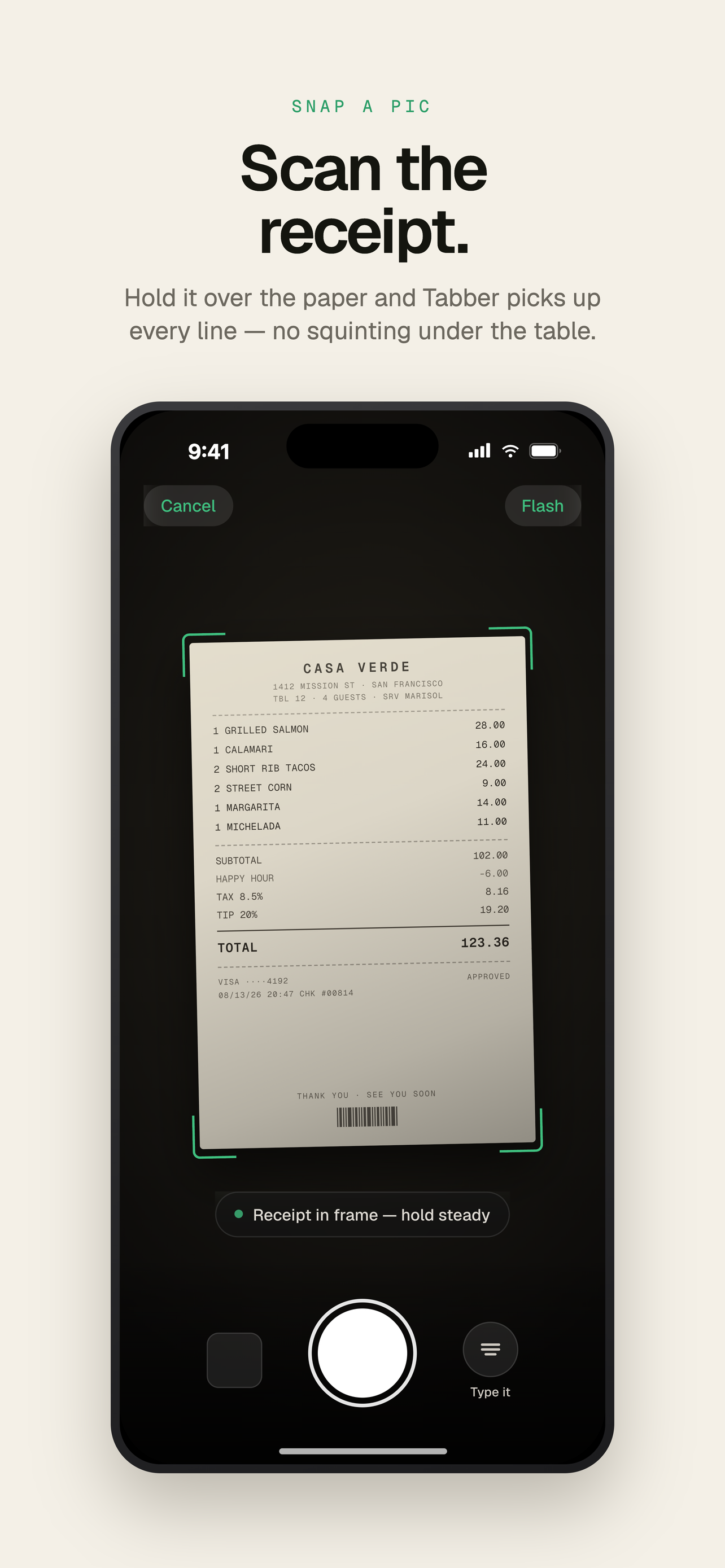 Tabber: AI Bill Splitter screenshot 2