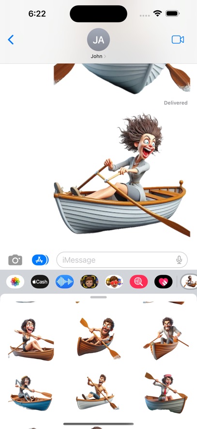 Wacky Rower Stickers