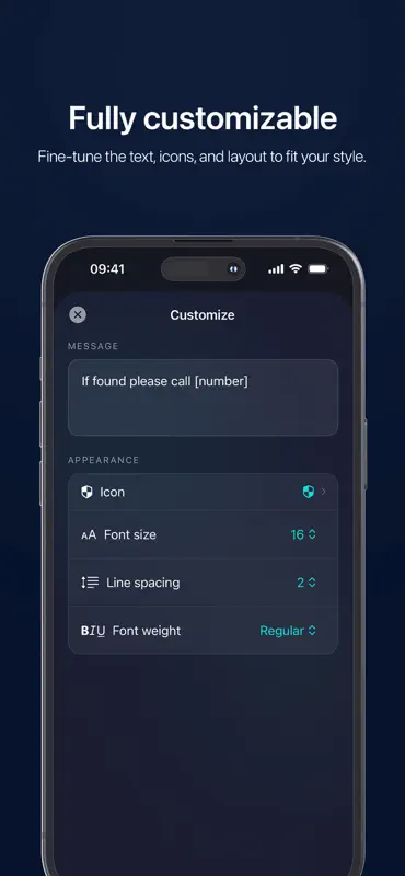 IfFound - Lock Screen text screenshot 4 of 5