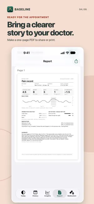 Baseline: Chronic Pain Tracker screenshot 4