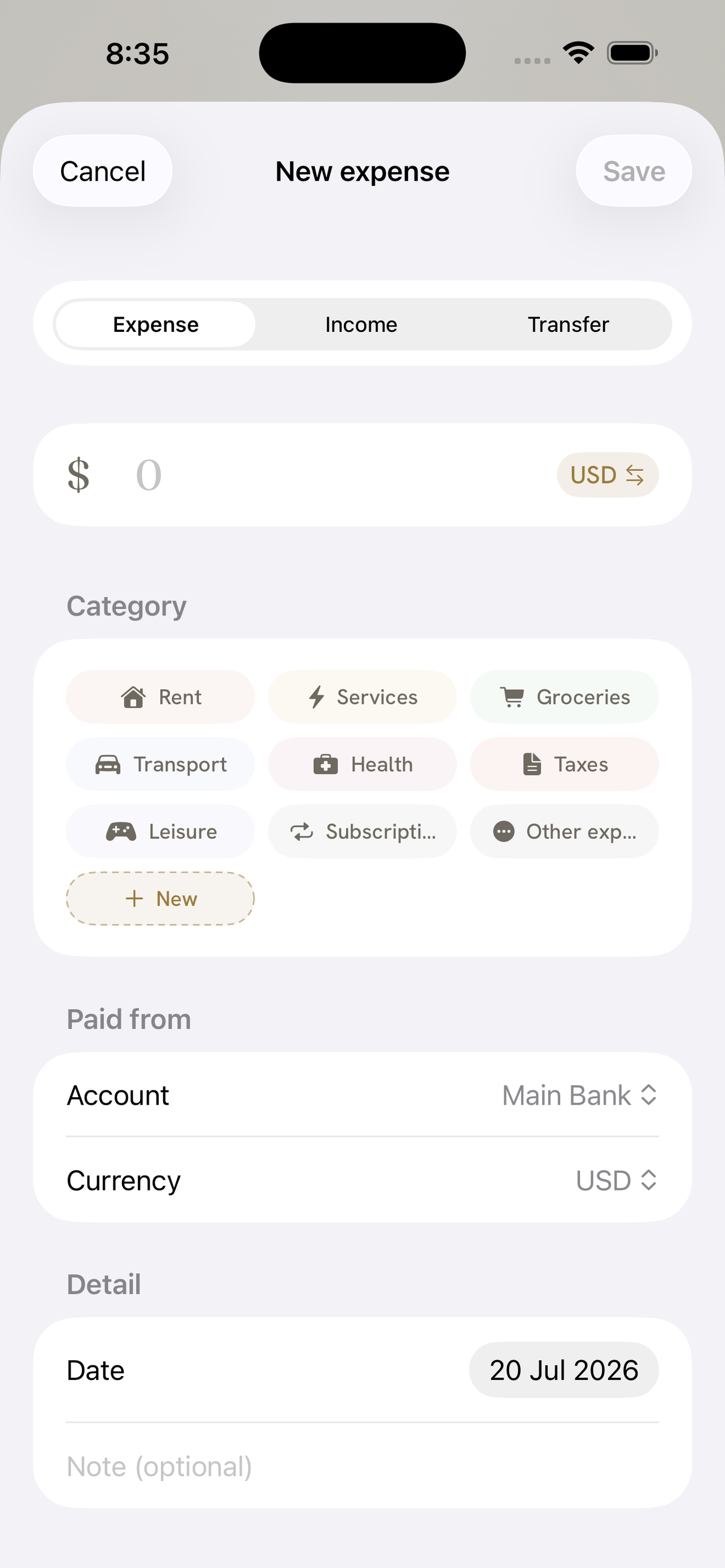 Tally: Expenses & Investments screenshot 6