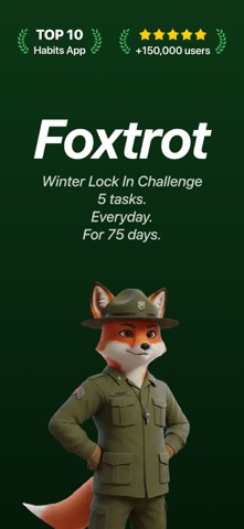 Foxtrot: 75 Days Challenge iPhone screenshot