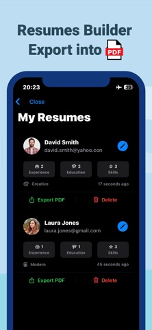 PDF Resume Builder - ResuFlex Screenshot 1 of 5