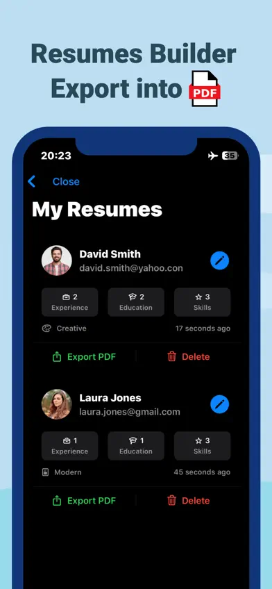 PDF Resume Maker - ResuFlex screenshot 1