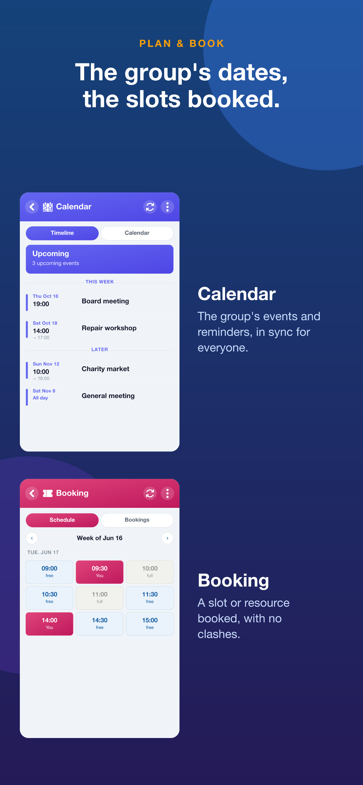 YouTim · Organize your groups screenshot 4
