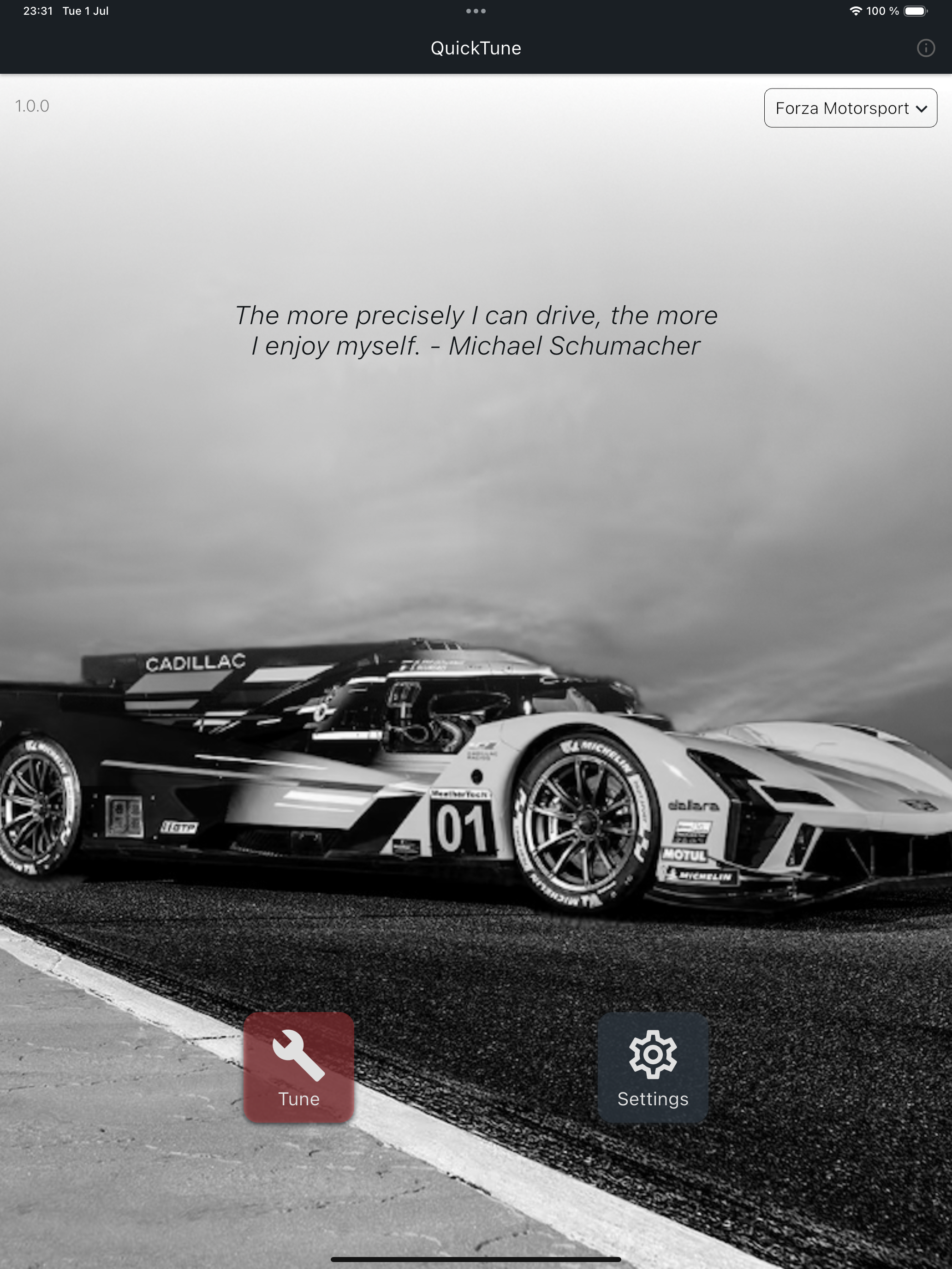 QuickTune - Forza Tuning App