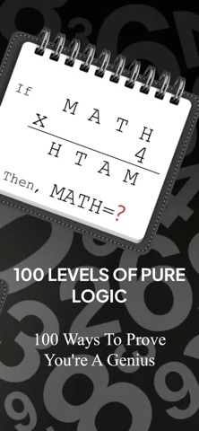 Hard Math Riddles - Logic Game iPhone screenshot