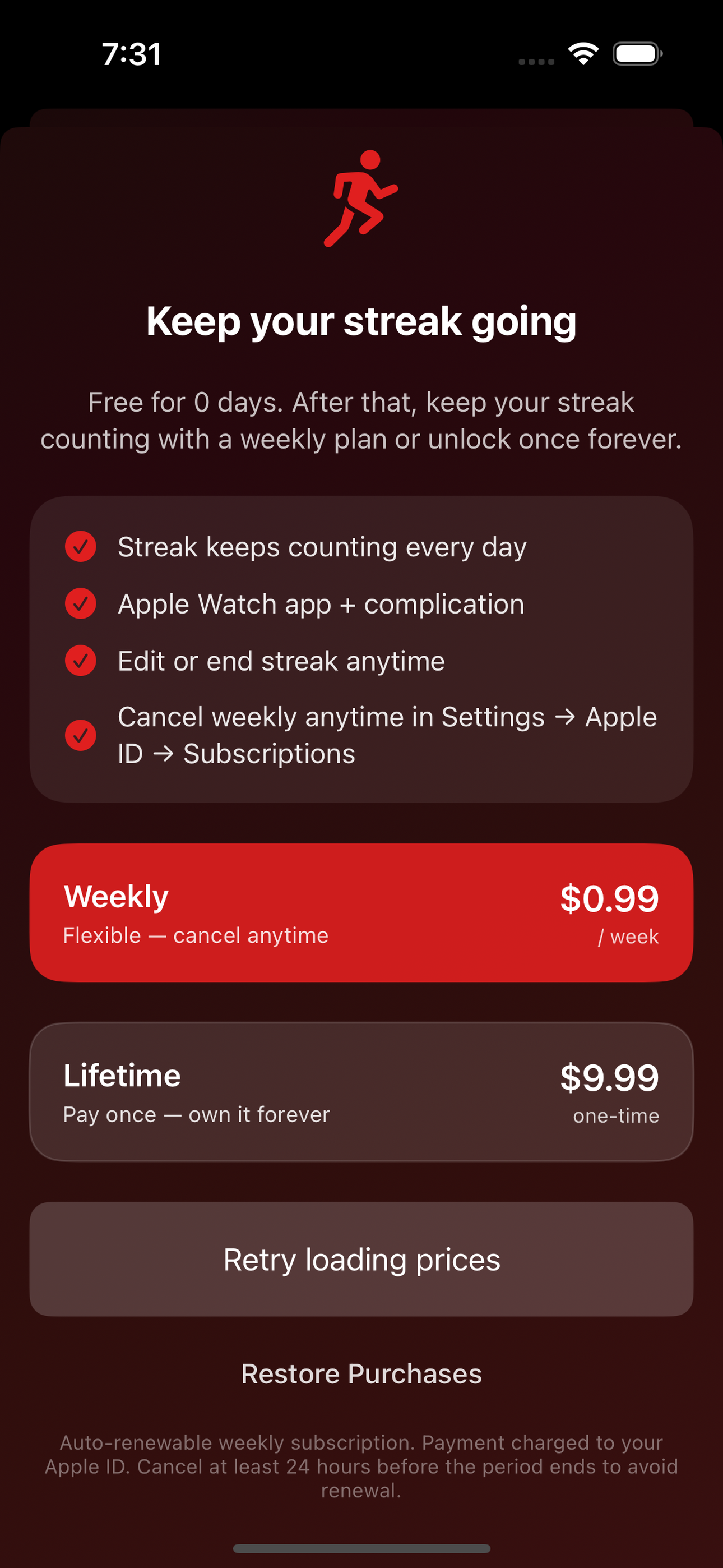Run Streak Counter screenshot 2