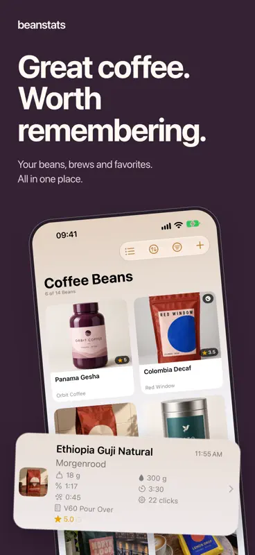 Beanstats - Coffee Tracker screenshot 1 of 9