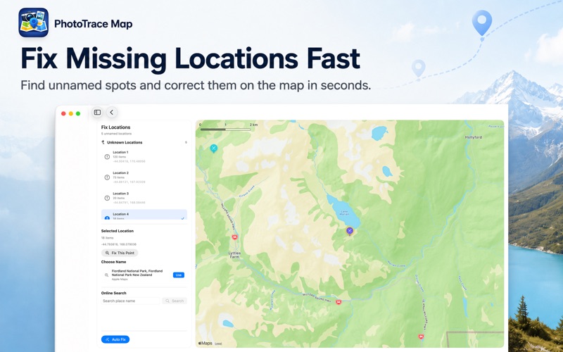 PhotoTrace Map screenshot