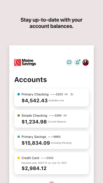 Maine Savings iPhone screenshot 3 - Finance app