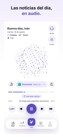 Lisa AI: tus noticias con IA iPhone screenshot 1