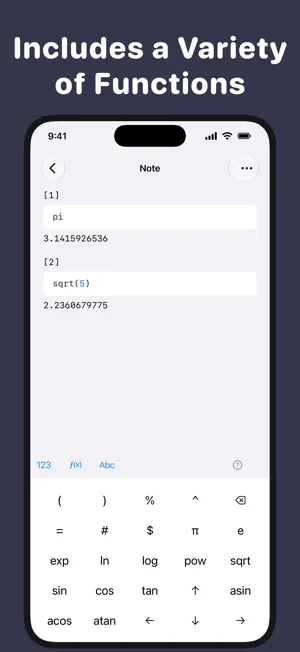 FuncNote screenshot 2