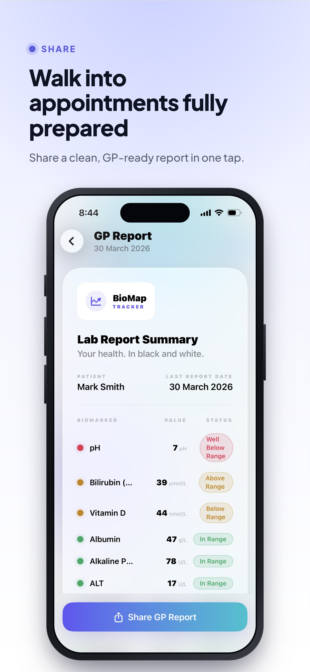 BioMap: Blood Test Tracker screenshot 7
