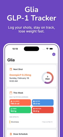 GLP-1 Tracker: Glia screenshot