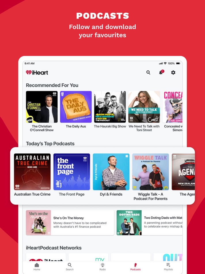 #6. iHeart: Play & Listen to Music (iOS) بواسطة: iHeartMedia Management Services, Inc.