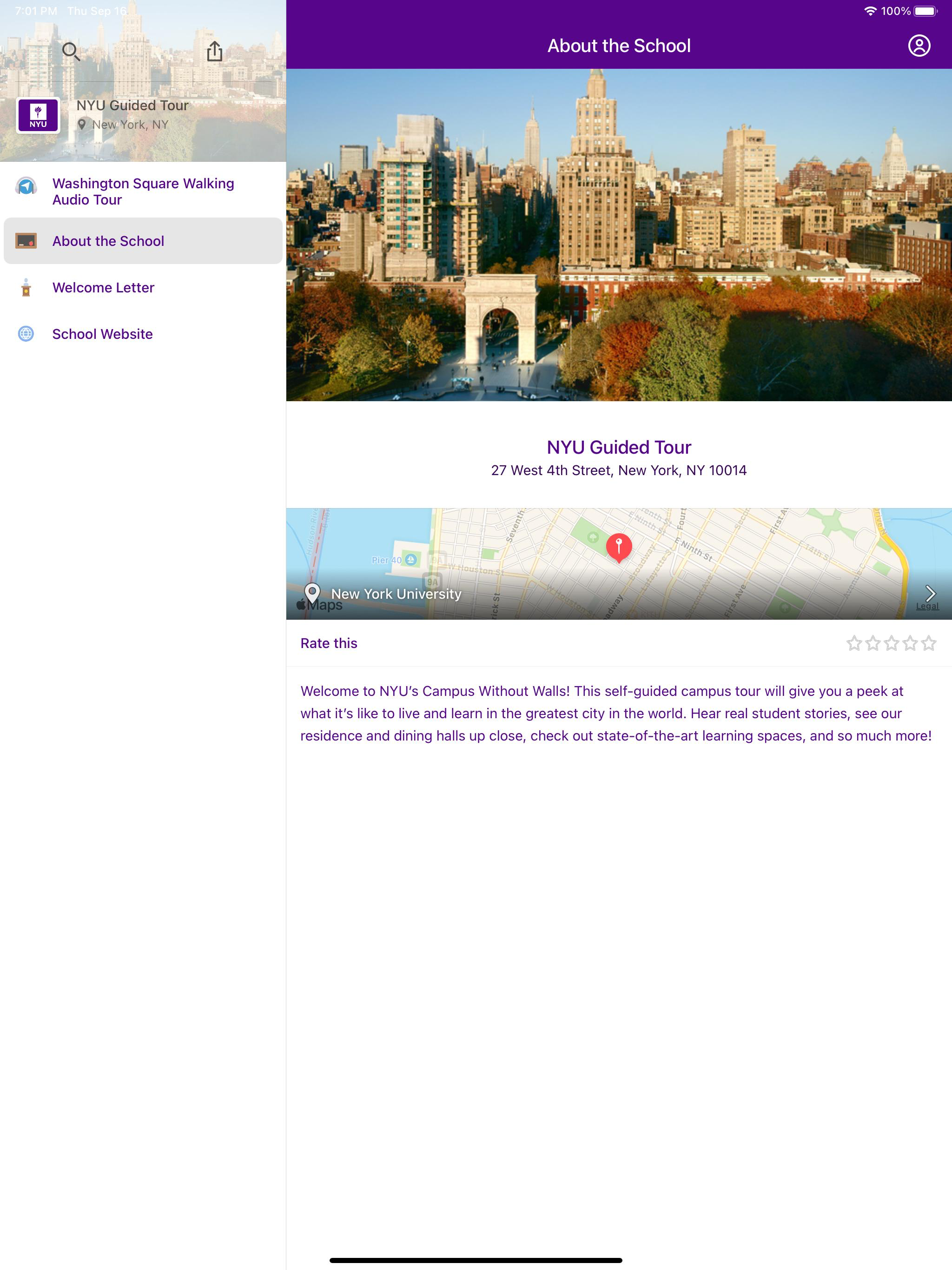 NYU Guided Tour screenshot 8