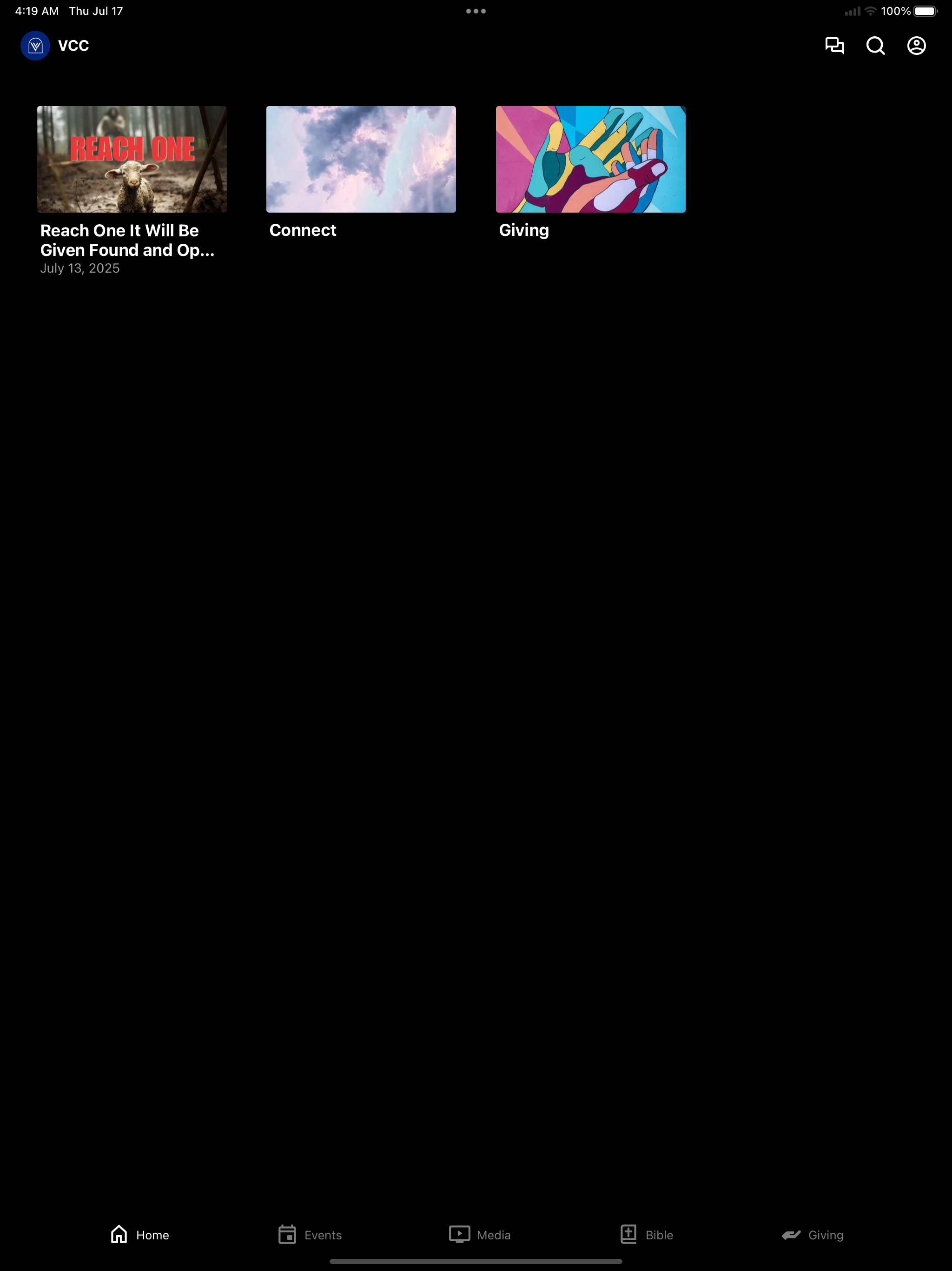 Vertical Community Church screenshot 4
