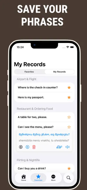 Georgian Travel Phrasebook screenshot 3