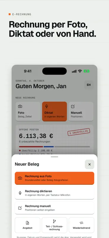 E-Rechnung: Erstellen & Öffnen screenshot 4 of 9