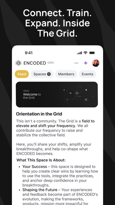 ENCODED Grid iPhone screenshot 1 - Social Networking app