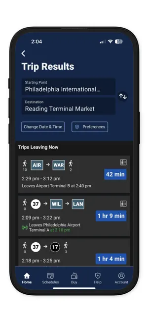 SEPTA screenshot 2