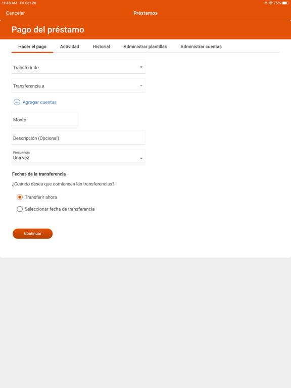 Amerant Mobile Banking-Spanish iPad screenshot 7 - Finance app