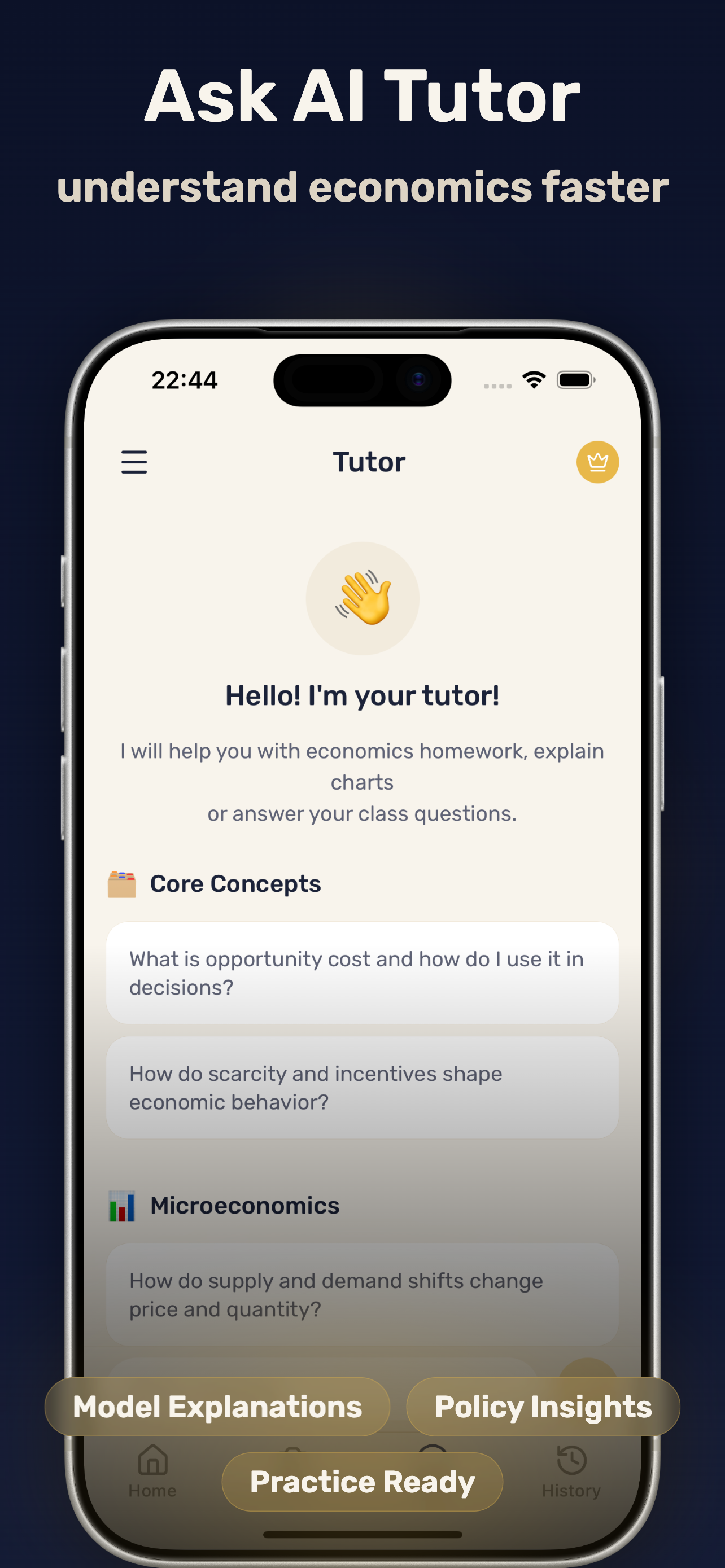 Economics Homework Helper AI