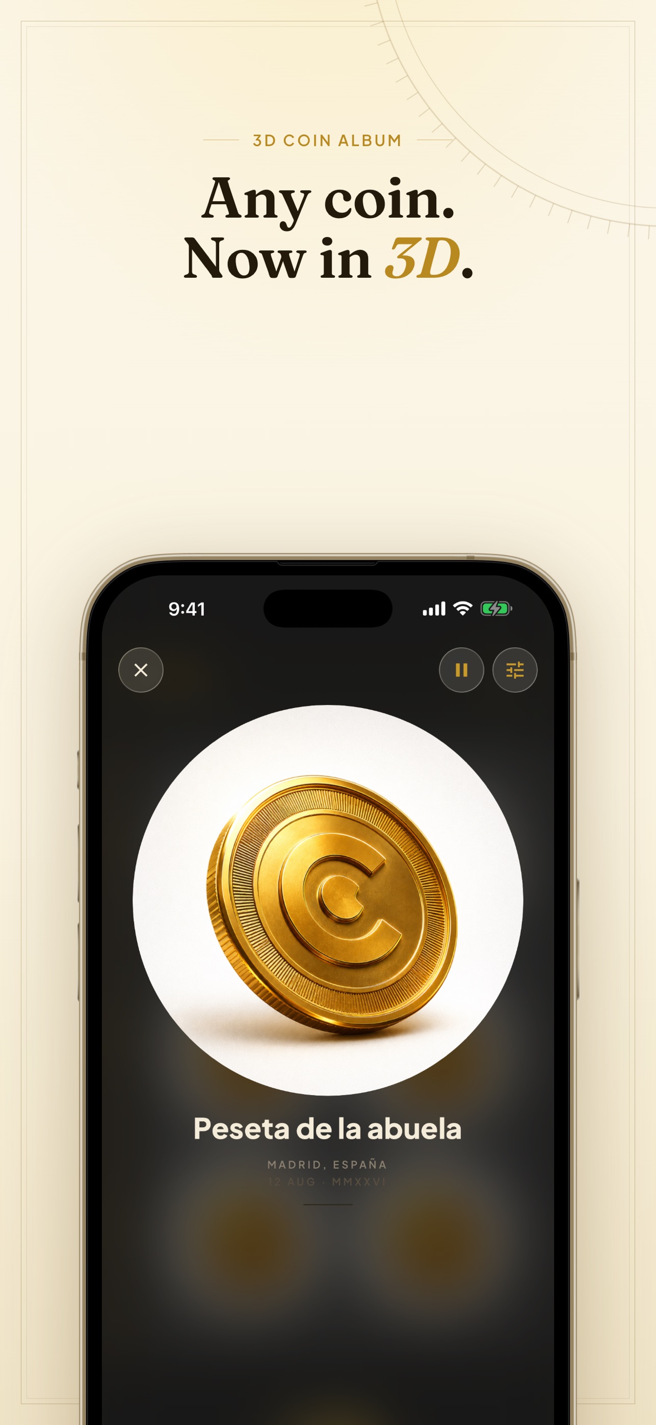 Screenshot 1 of Cuño: 3D Coin Album
