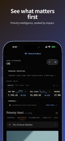 WatchfulEye: Beyond Headlines App Store screenshot 1