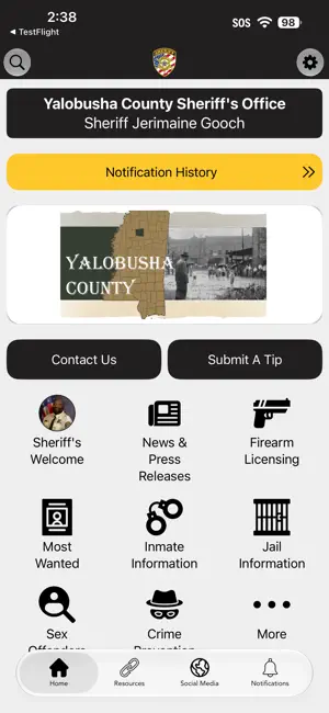 Yalobusha County Sheriff, MS screenshot 1