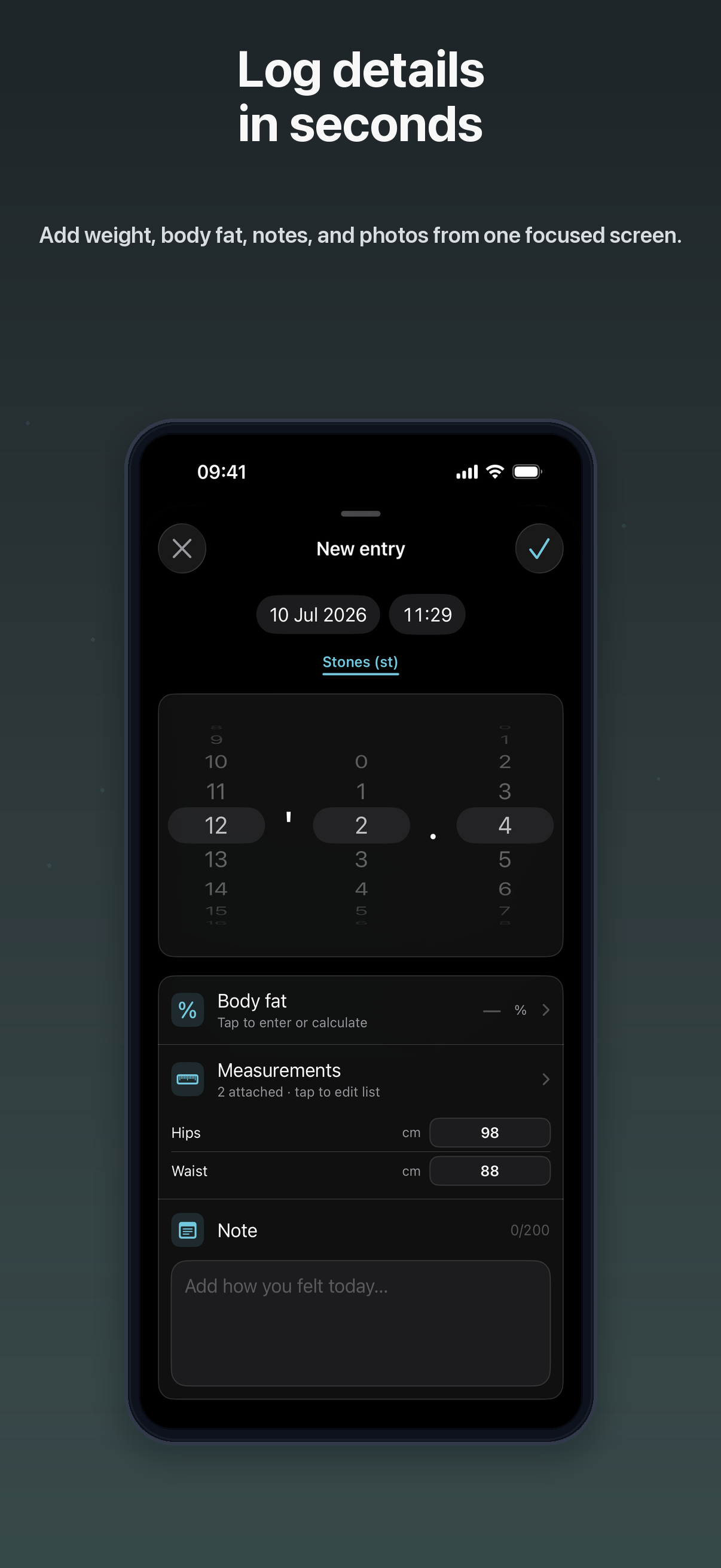 Weyt: Weight Tracker & BMI Log screenshot 5