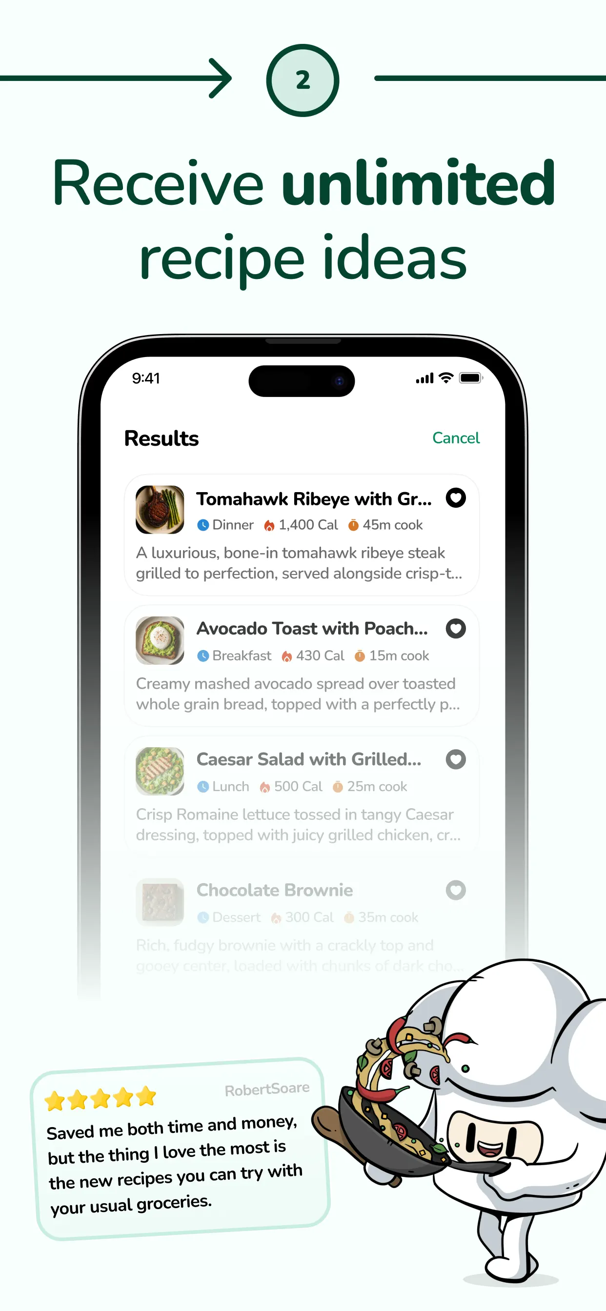 Mealy - AI Recipe Generator screenshot 3 of 6