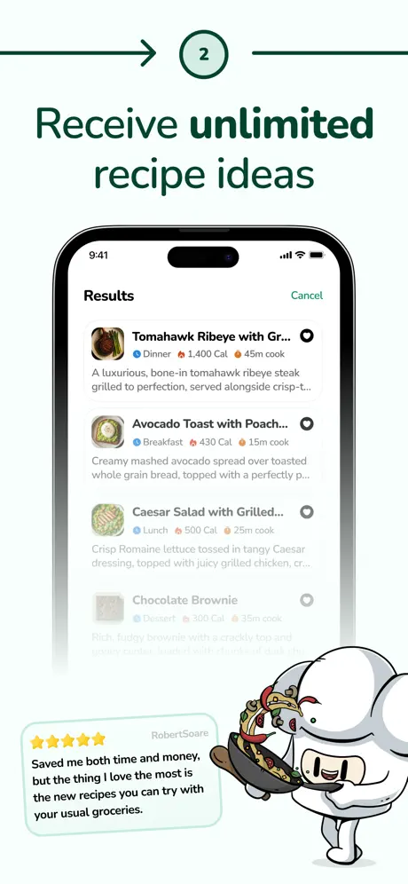 Mealy - AI Recipe Generator screenshot 3 of 6