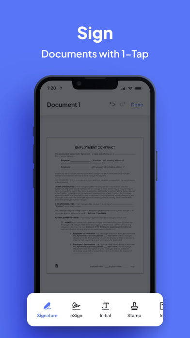 SignDocu Scan & Sign Documents Screenshot