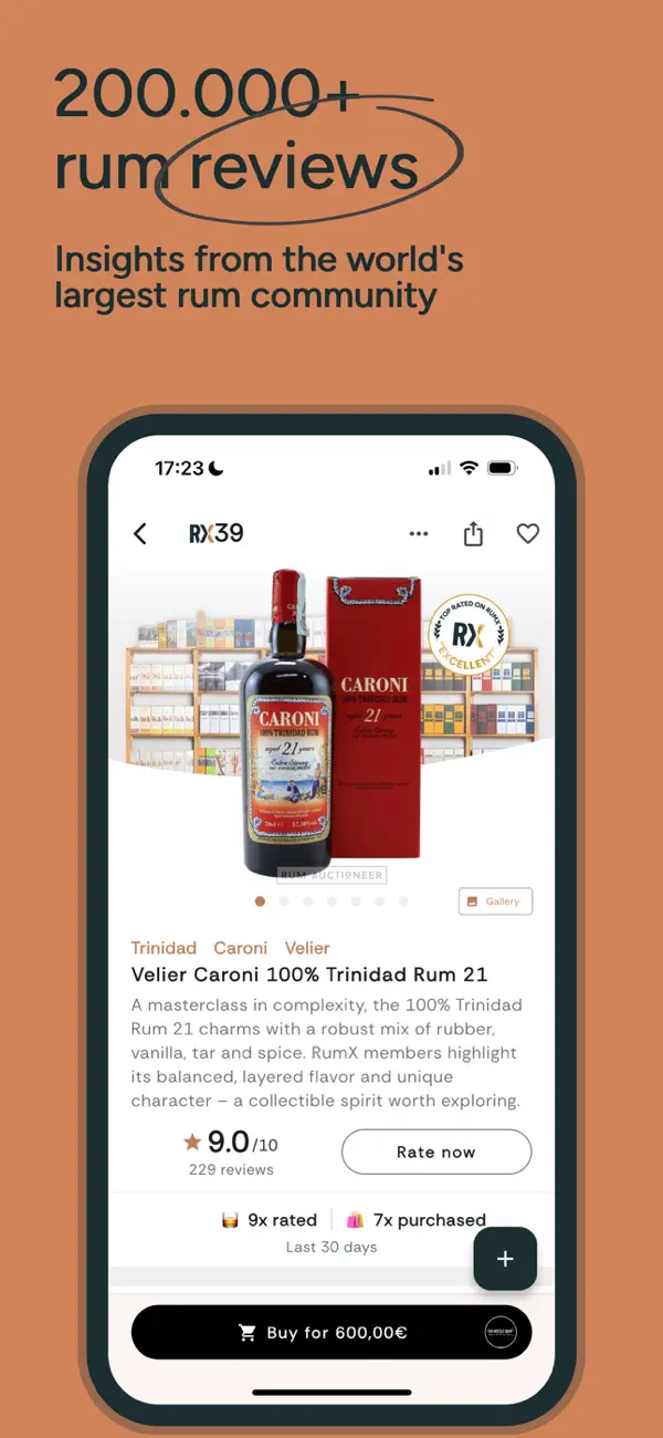 Screenshot #2 pour RumX: Notes de Rhum & Offres