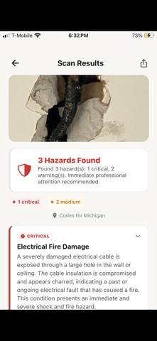 Hazard Scan screenshot