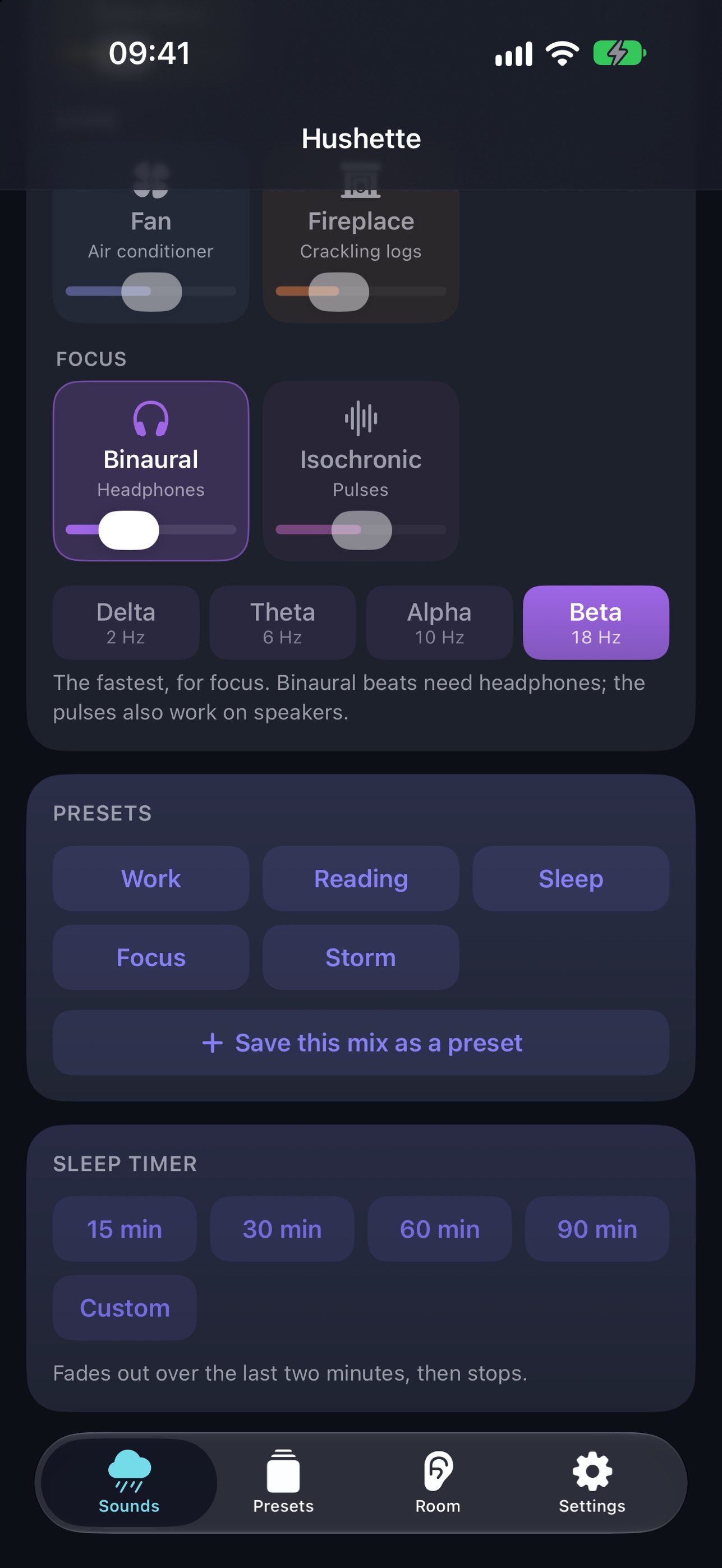 Screenshot 2 of Hushette: Ambient Noise