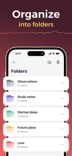 Voice Memos Recorder - Breefy iPhone Ekran Görüntüsü 5