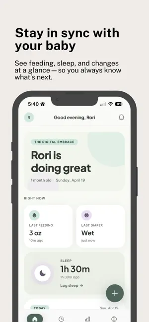 Rori · Baby & Newborn Tracker screenshot 4