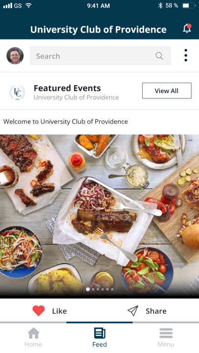 University Club of Providence app screenshot