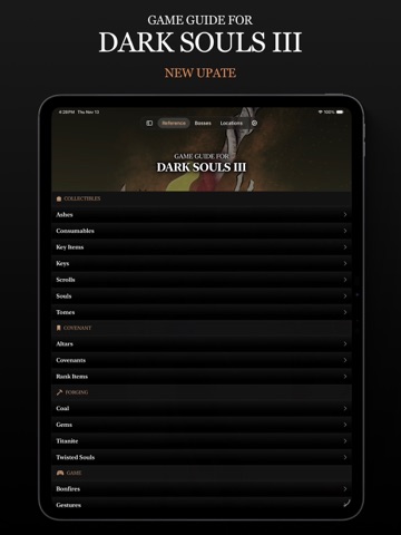 Game Guide for Dark Souls III iPad screenshot