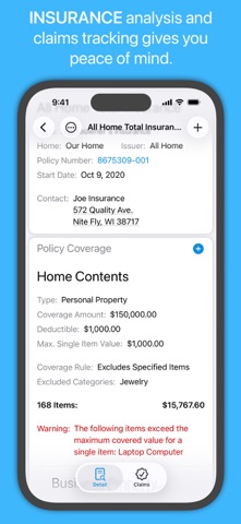 Under My Roof Home Inventory + iPhone screenshot