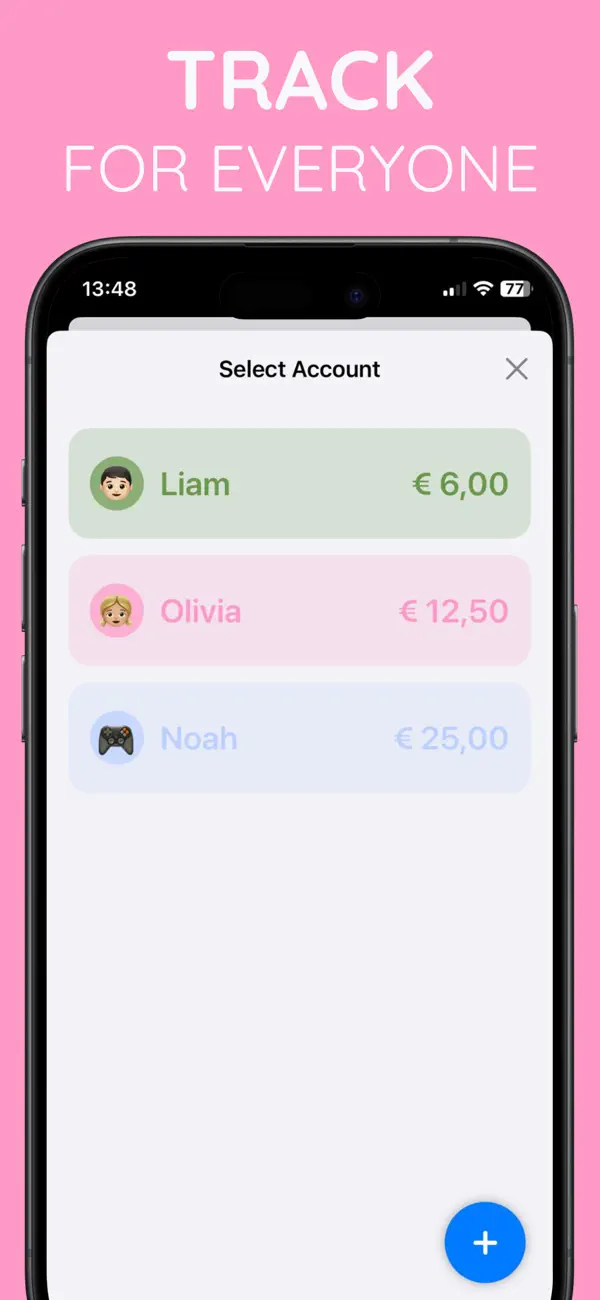 Screenshot #2 pour Allowance Tracker Family