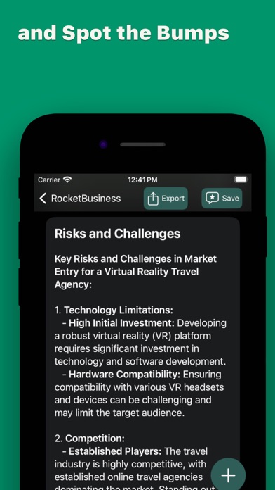BIP: Business Plan Idea Screenshot