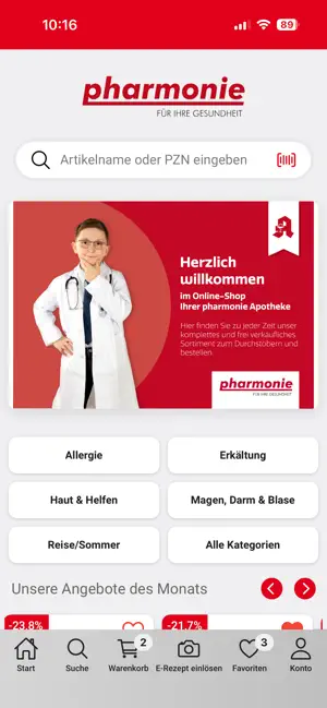 Pharmonie App screenshot 1