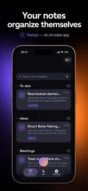 Notas: AI Notes & Voice Memo screenshot 3