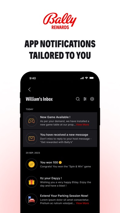 Bally Rewards Screenshot