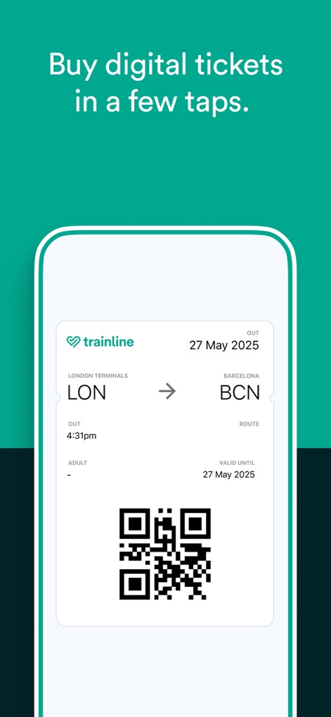 Trainline: Cheap Train Tickets - Instant Digital Tickets